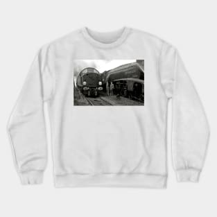 Vintage trains and drivers Crewneck Sweatshirt